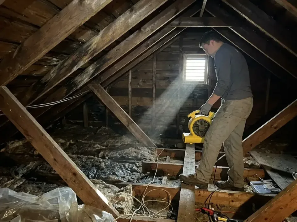 attic-water-damage-drying-proc-007 — frequently asked questions, Emergency Water Extraction & 24/7 Flood Response in Frankli…
